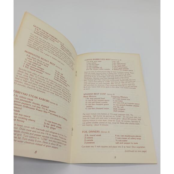 Sunbeam Grillmaster Barbecue Cookbook 1980s Vintage Booklet Grill Master - Picture 6 of 7